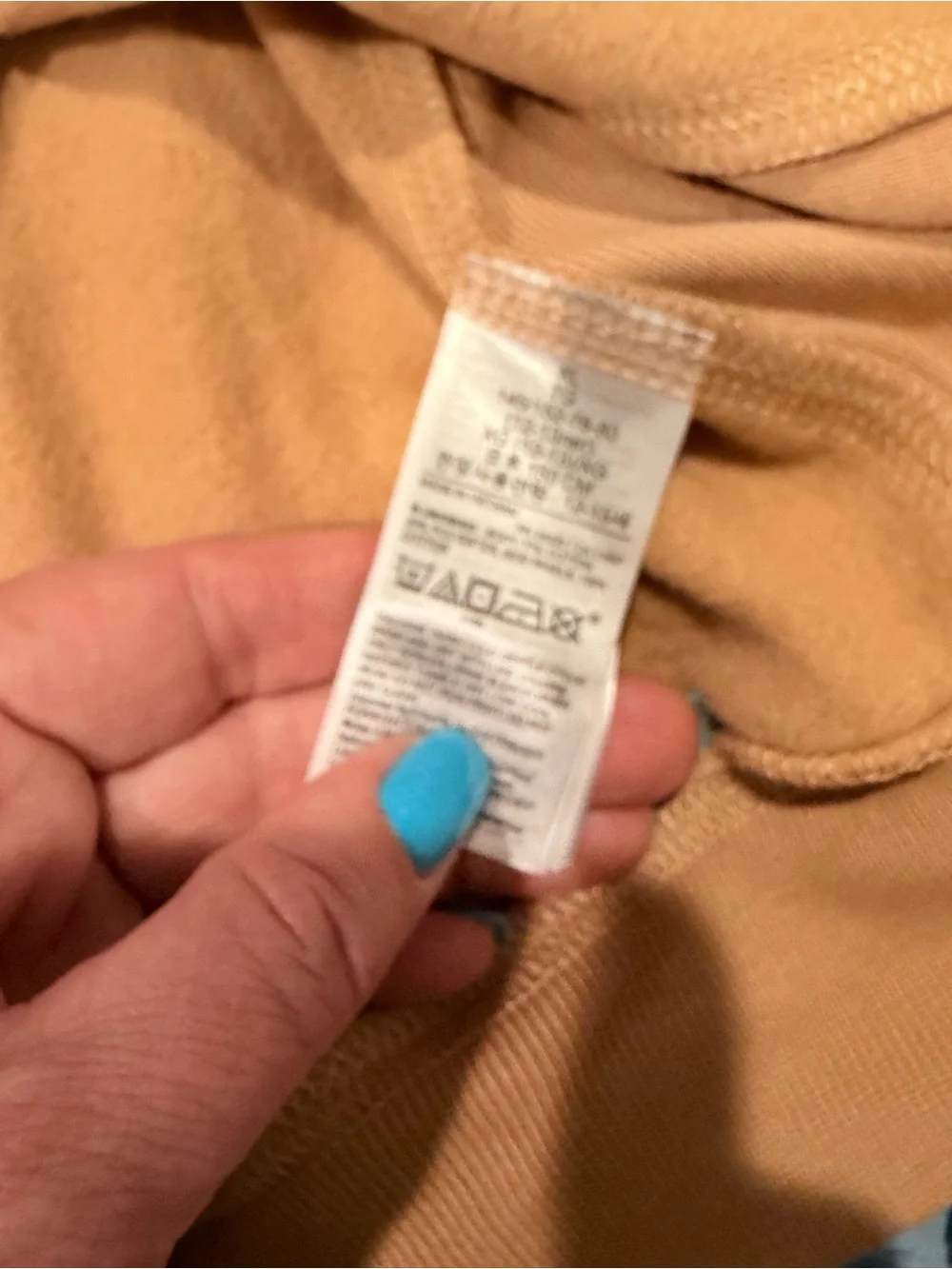GAP Tan Crewneck Sweatshirt with Multicolor LOVE Graphic